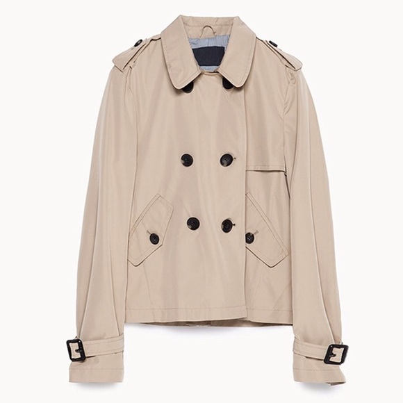 💥 SALE Double Breasted Swing Style Trench Coat - Picture 2 of 3